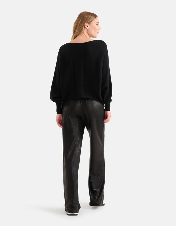 Oversized Pullover Schwarz SHOEBY WOMEN