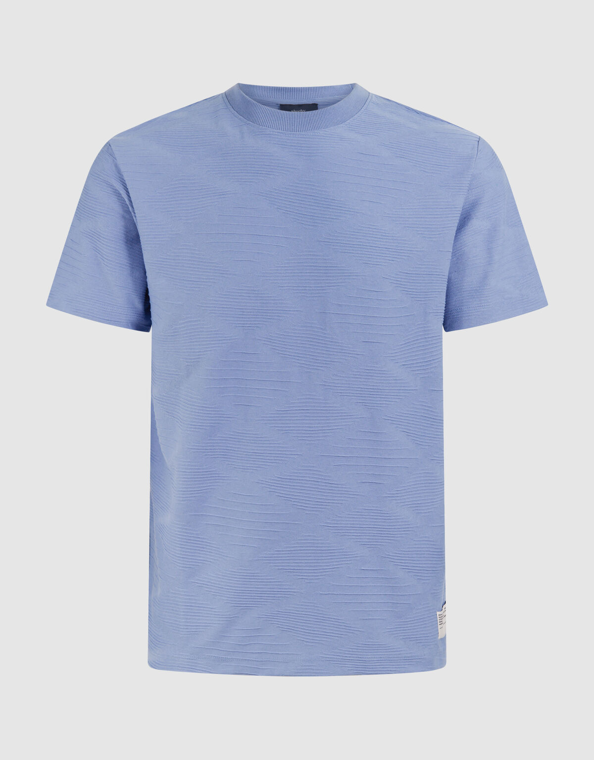 Wave Texture T-shirt Hellblau SHOEBY MEN