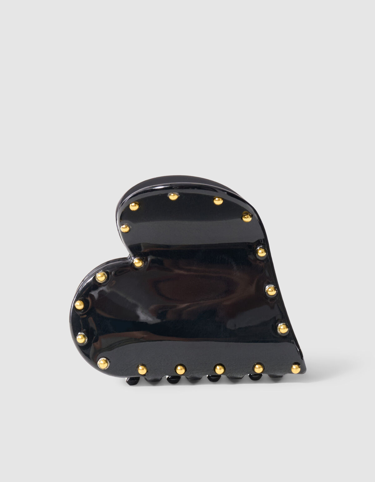 Studded Heart Haarspange Schwarz SHOEBY ACCESSOIRES