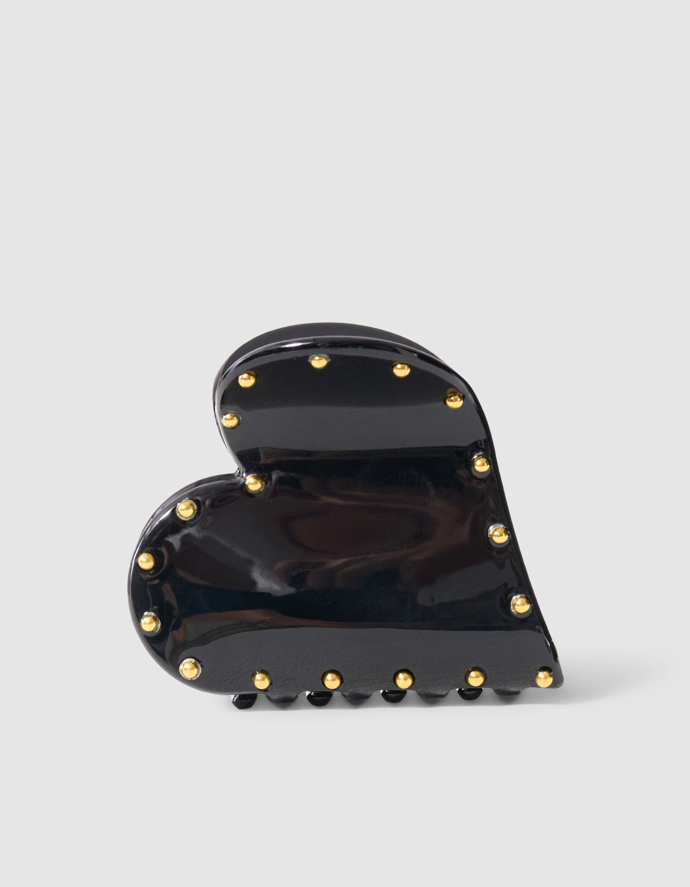 Studded Heart Haarspange Schwarz SHOEBY ACCESSOIRES