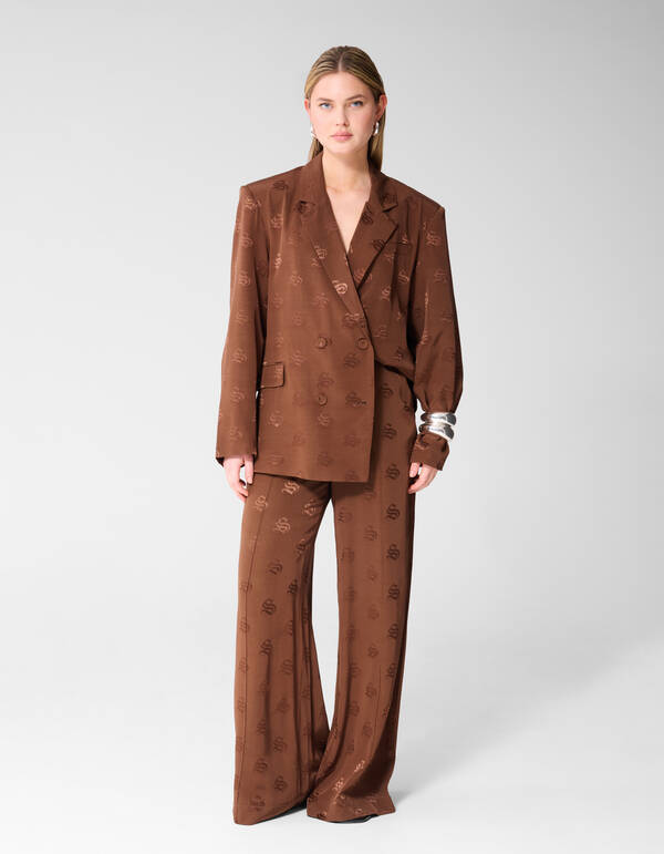 Jacquard Blazer Braun SHOEBY WOMEN