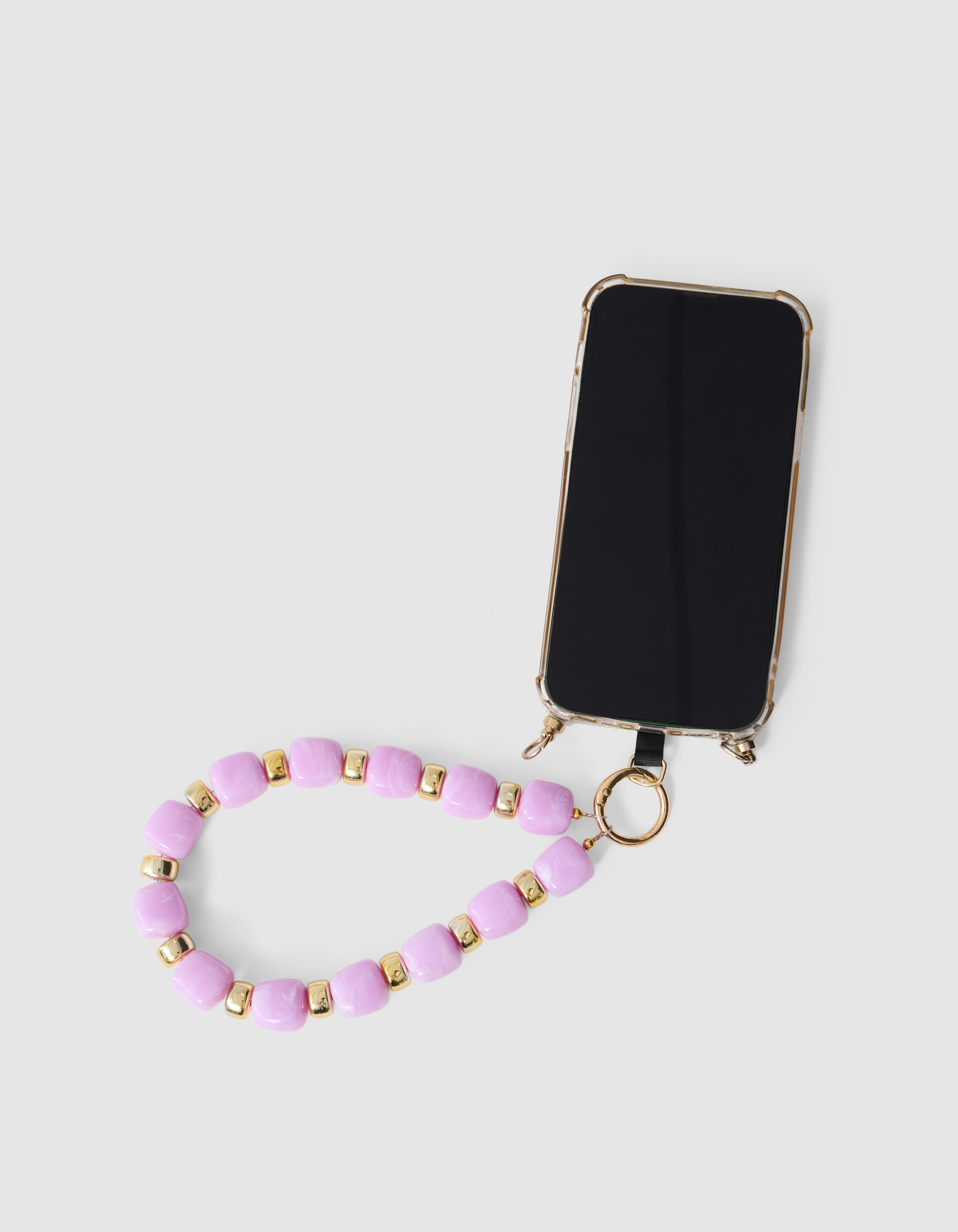 Perlen Telefonkabel Helllila SHOEBY ACCESSOIRES
