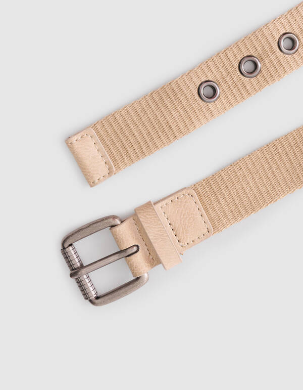 Basic Canvas G&uuml;rtel Sand SHOEBY ACCESSOIRES