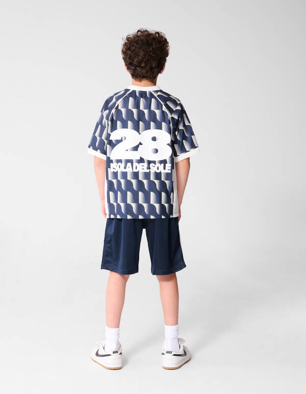 sportliches T-Shirt Dunkelblau SHOEBY BOYS