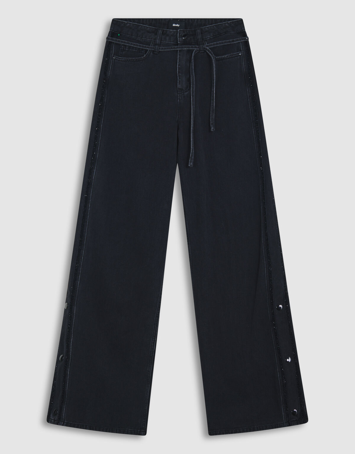 Tape Gerade Passform Denim Schwarz SHOEBY WOMEN