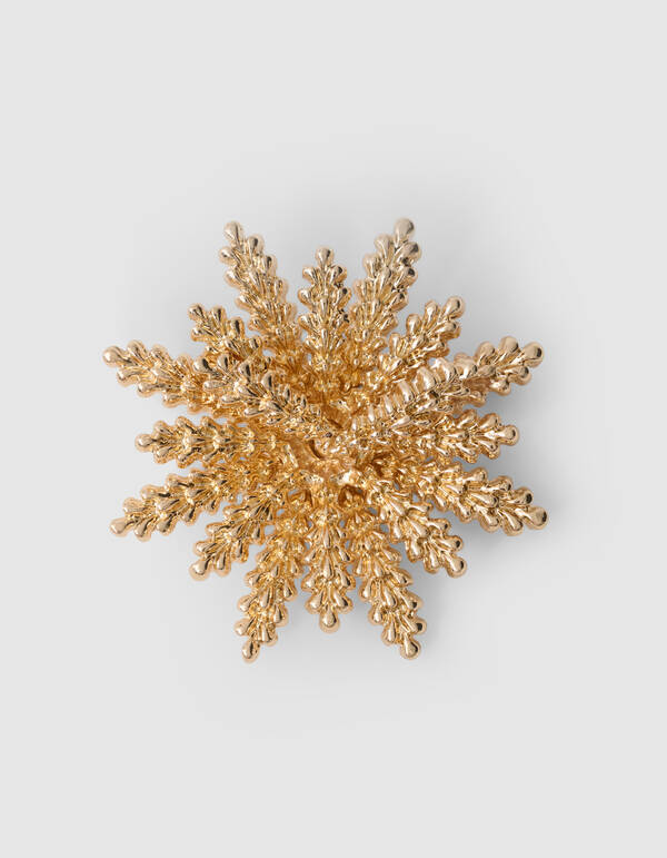 Palmenblüten-Brosche Gold SHOEBY ACCESSOIRES