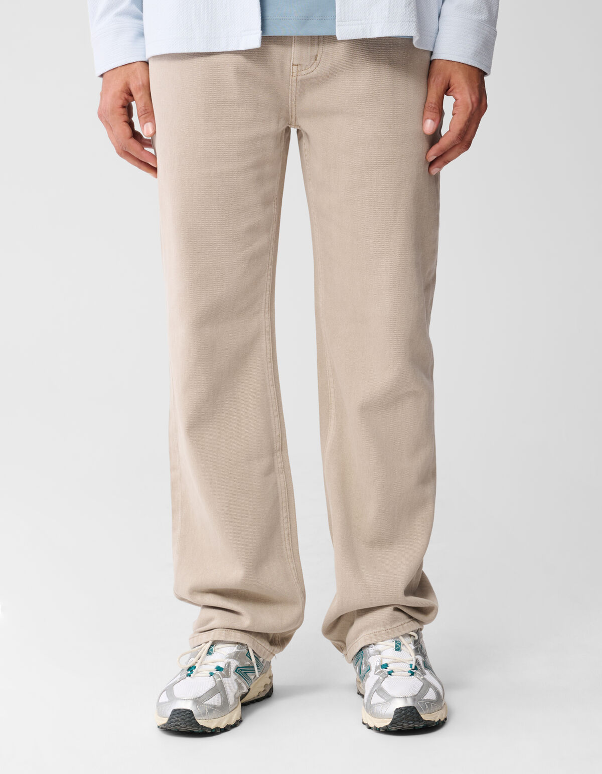 Jeans mit entspannter Passform, hellbraun SHOEBY MEN