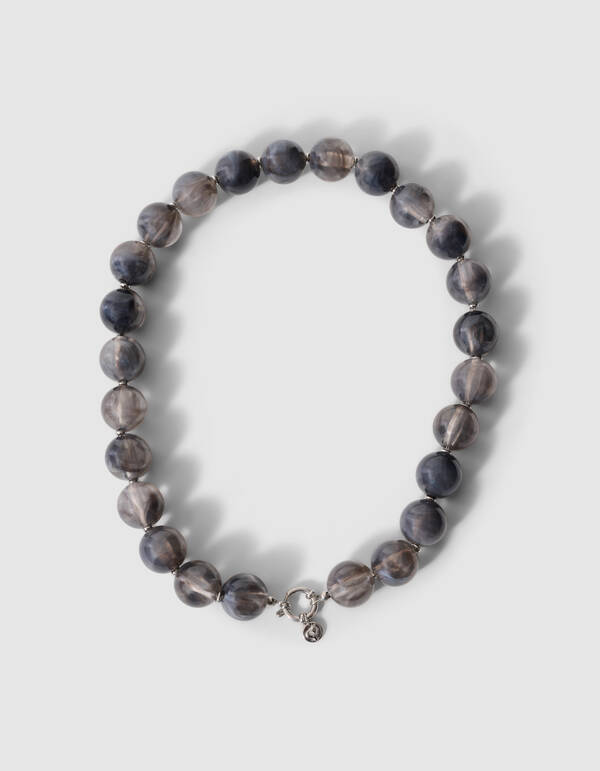 Perlenkette grau SHOEBY ACCESSOIRES