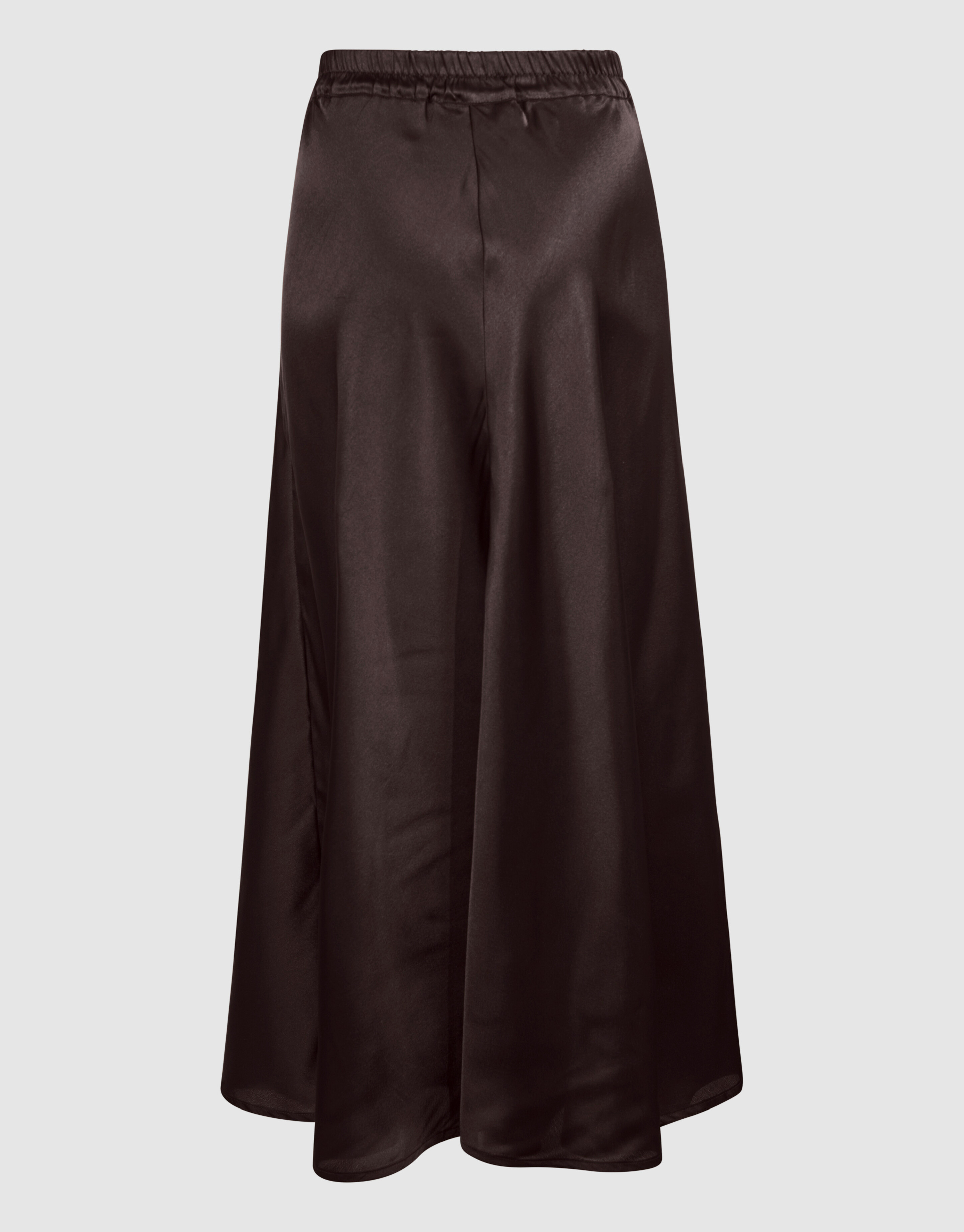 Satin Maxi Rock Dunkelbraun SHOEBY WOMEN