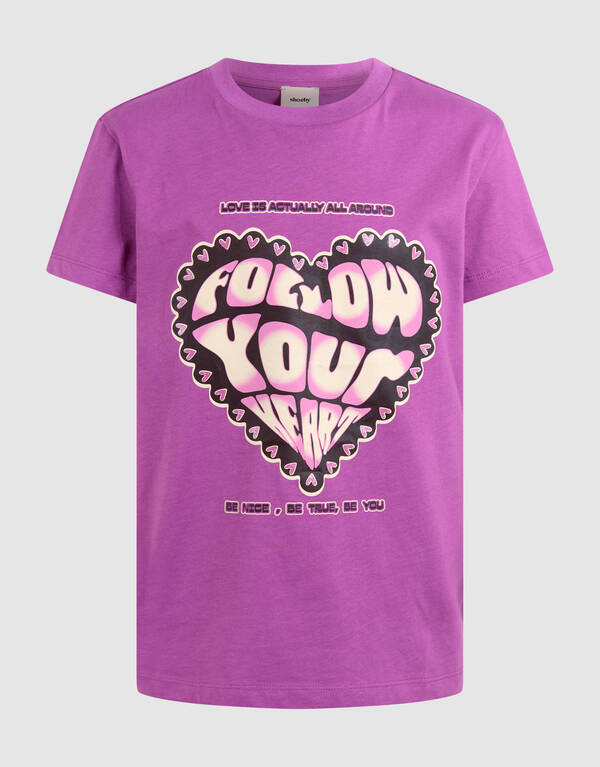 Herz Artwork T-shirt Lila SHOEBY GIRLS