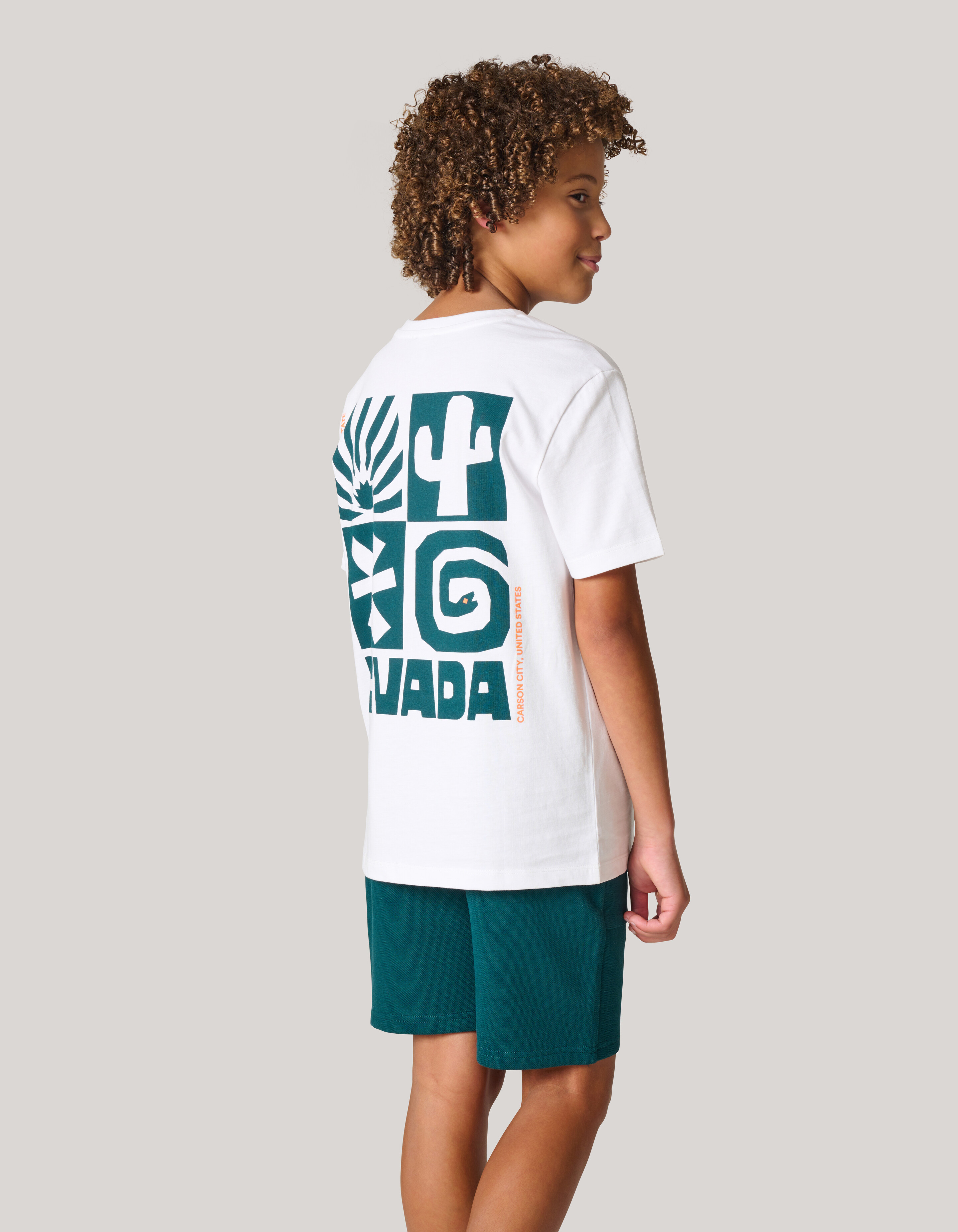 Großes Kunstwerk T-shirt Weiß SHOEBY BOYS