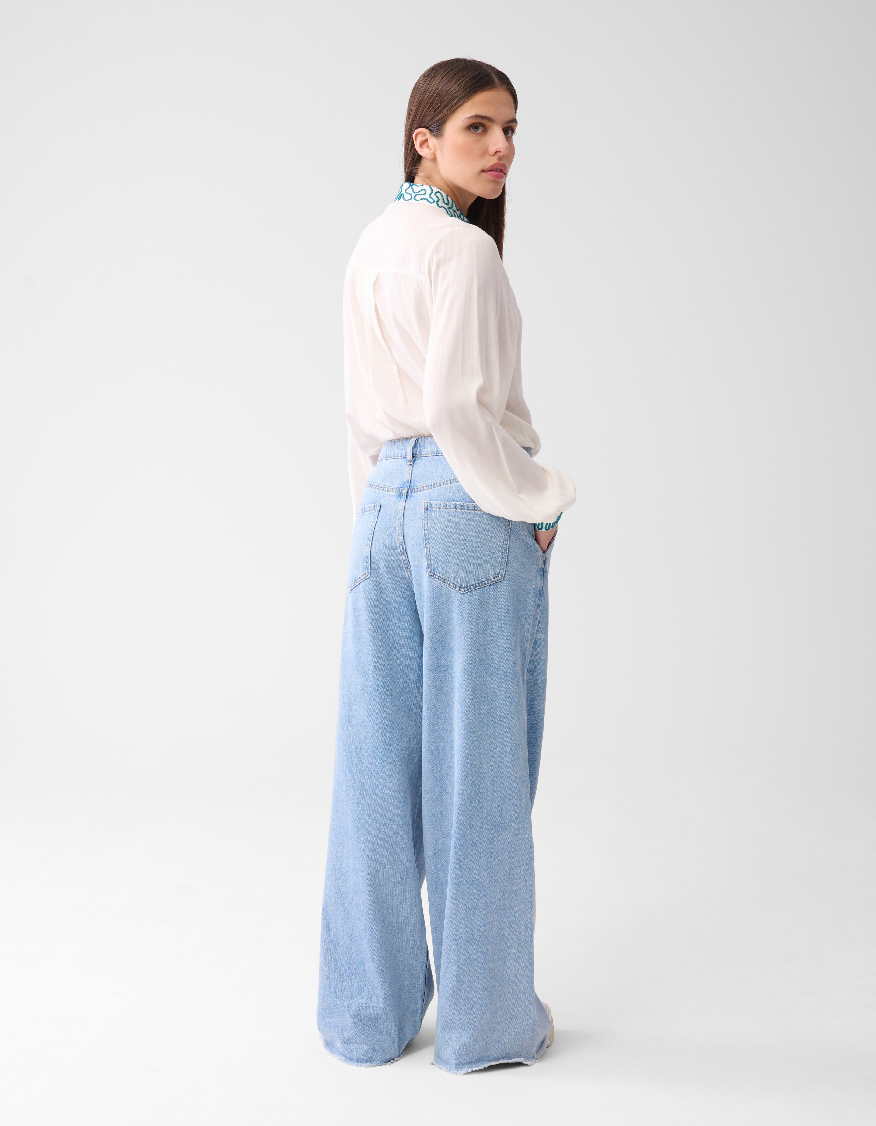 Wide Leg Jeans Bleached By Mieke SHOEBY WOMEN