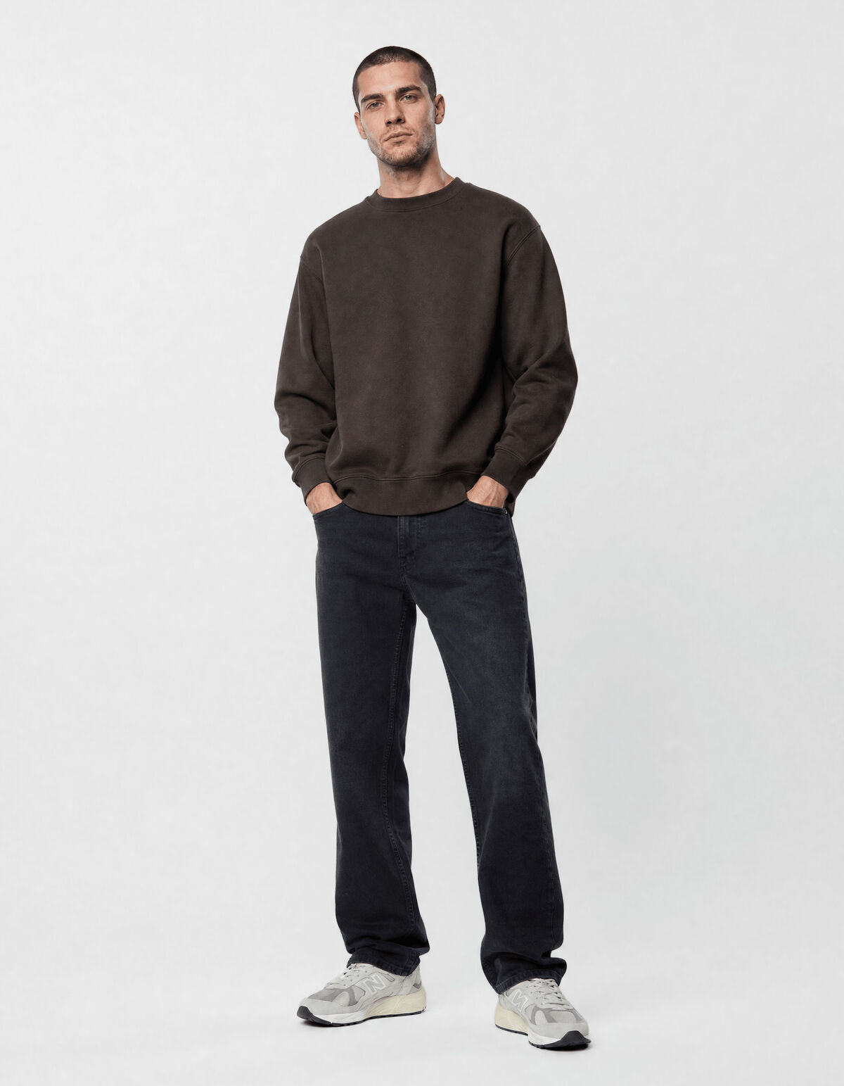 Modern Straight Fit Jeans Zwart L32 SHOEBY MEN