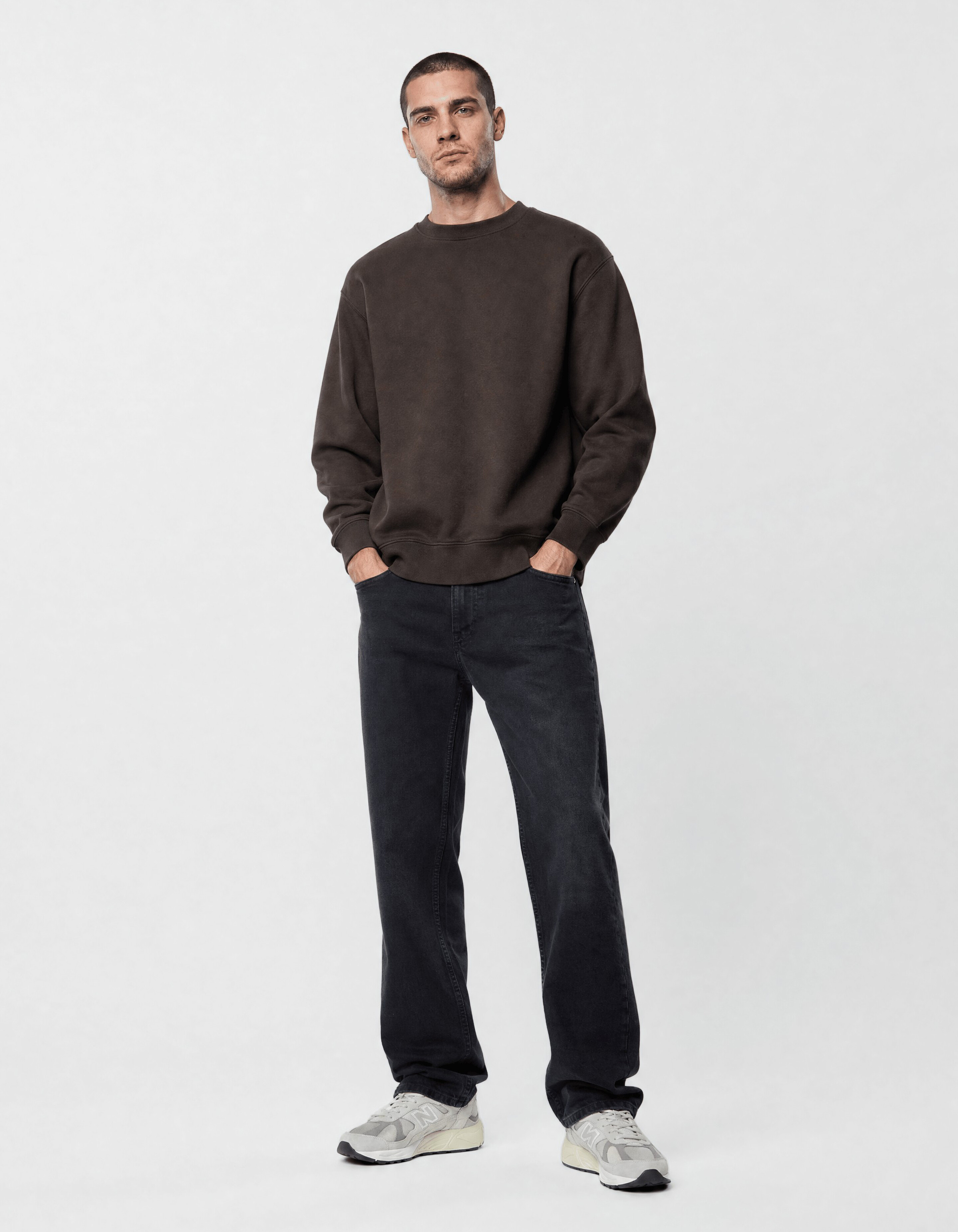 Modern Straight Fit Jeans Zwart L32 SHOEBY MEN