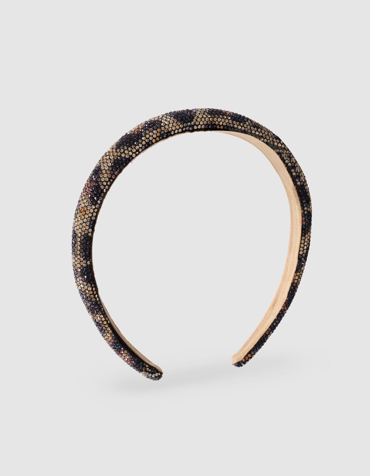 Strass Leopard Haarband Braun SHOEBY ACCESSOIRES