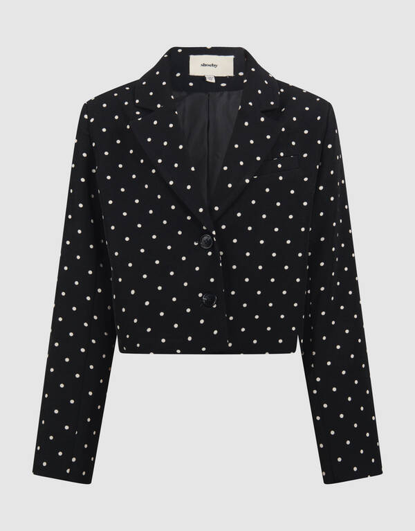 Polkadot Blazer Schwarz SHOEBY GIRLS