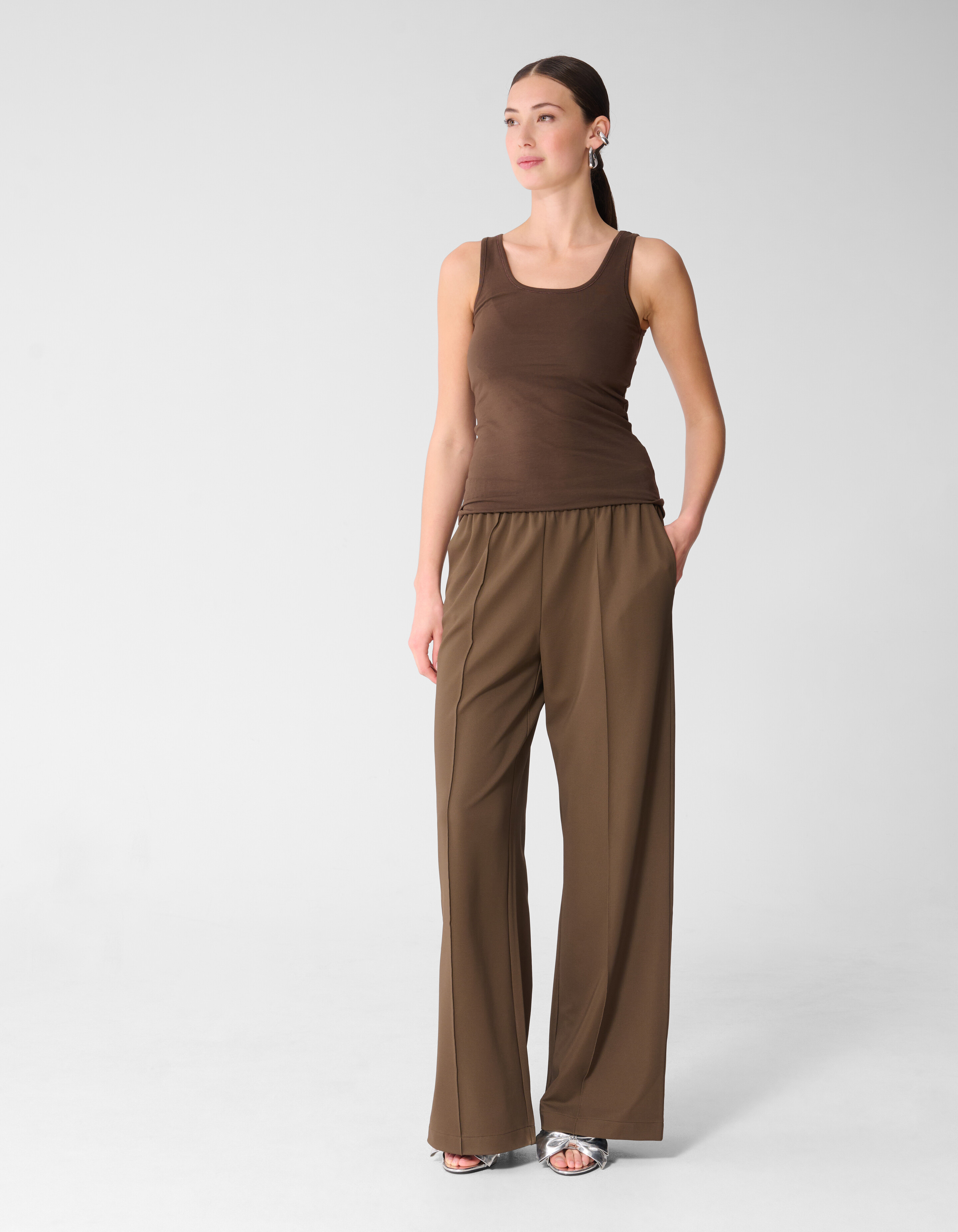 Basis Tanktop Donkerbruin SHOEBY WOMEN