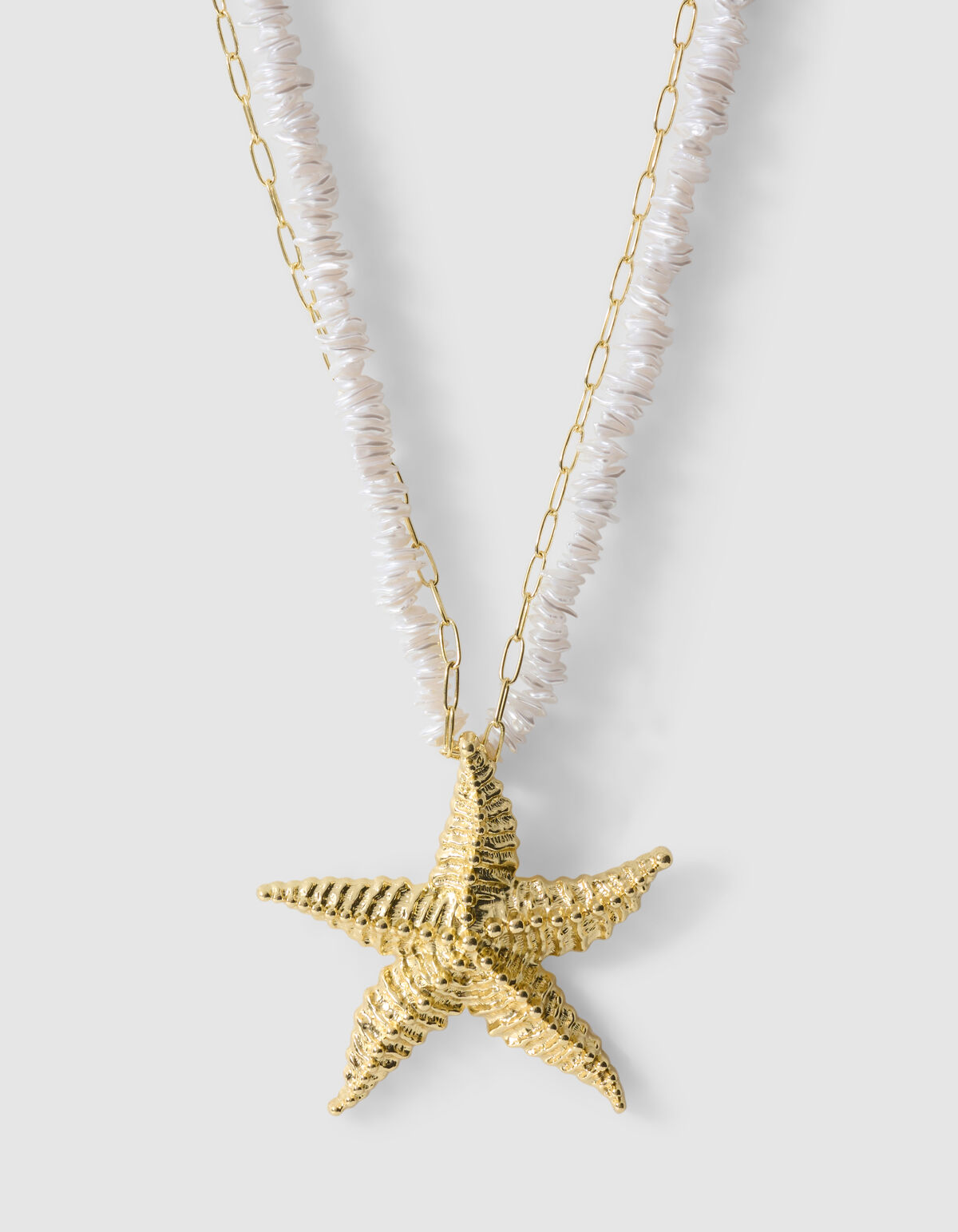 Seastar Kette Gebrochen Wei&szlig; SHOEBY ACCESSOIRES
