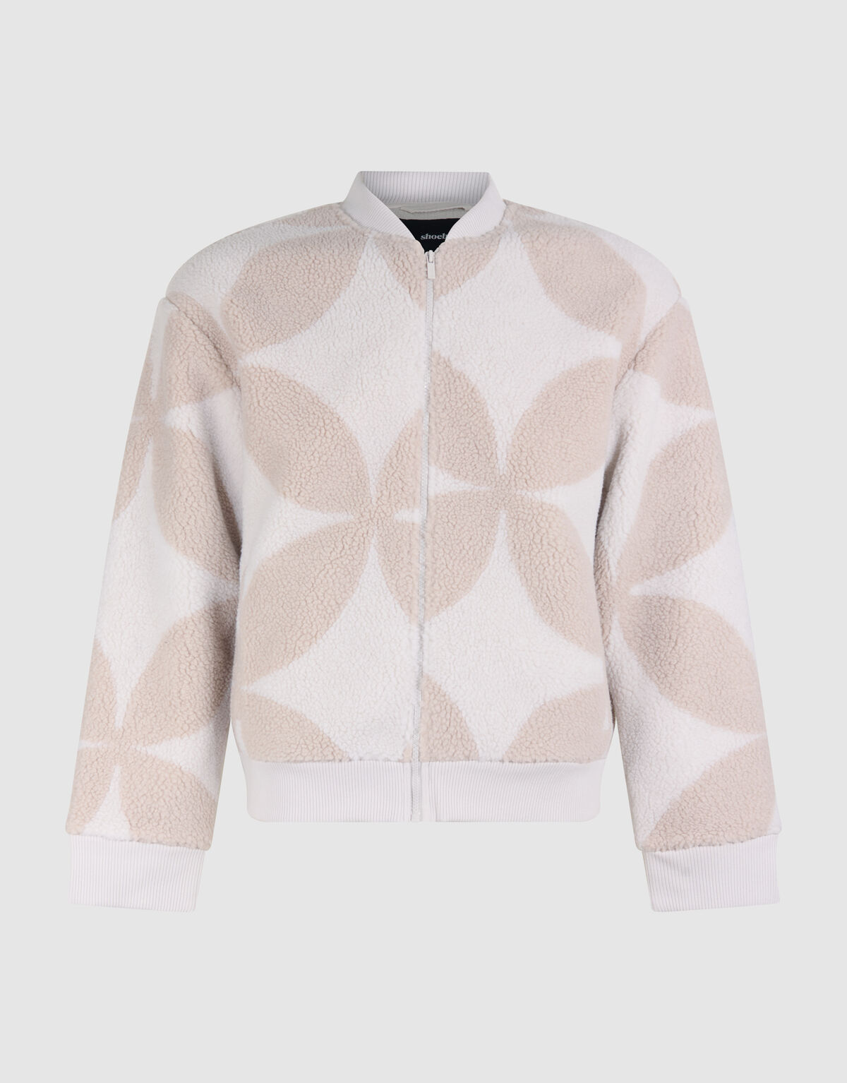 Bomberjacke mit Teddy-Logo in Off-White SHOEBY MEN