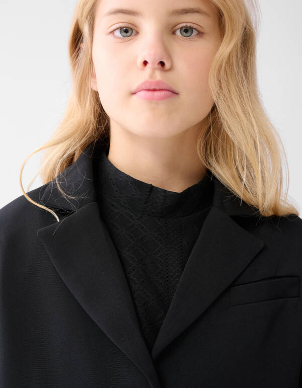 Cropped Blazer Schwarz SHOEBY GIRLS