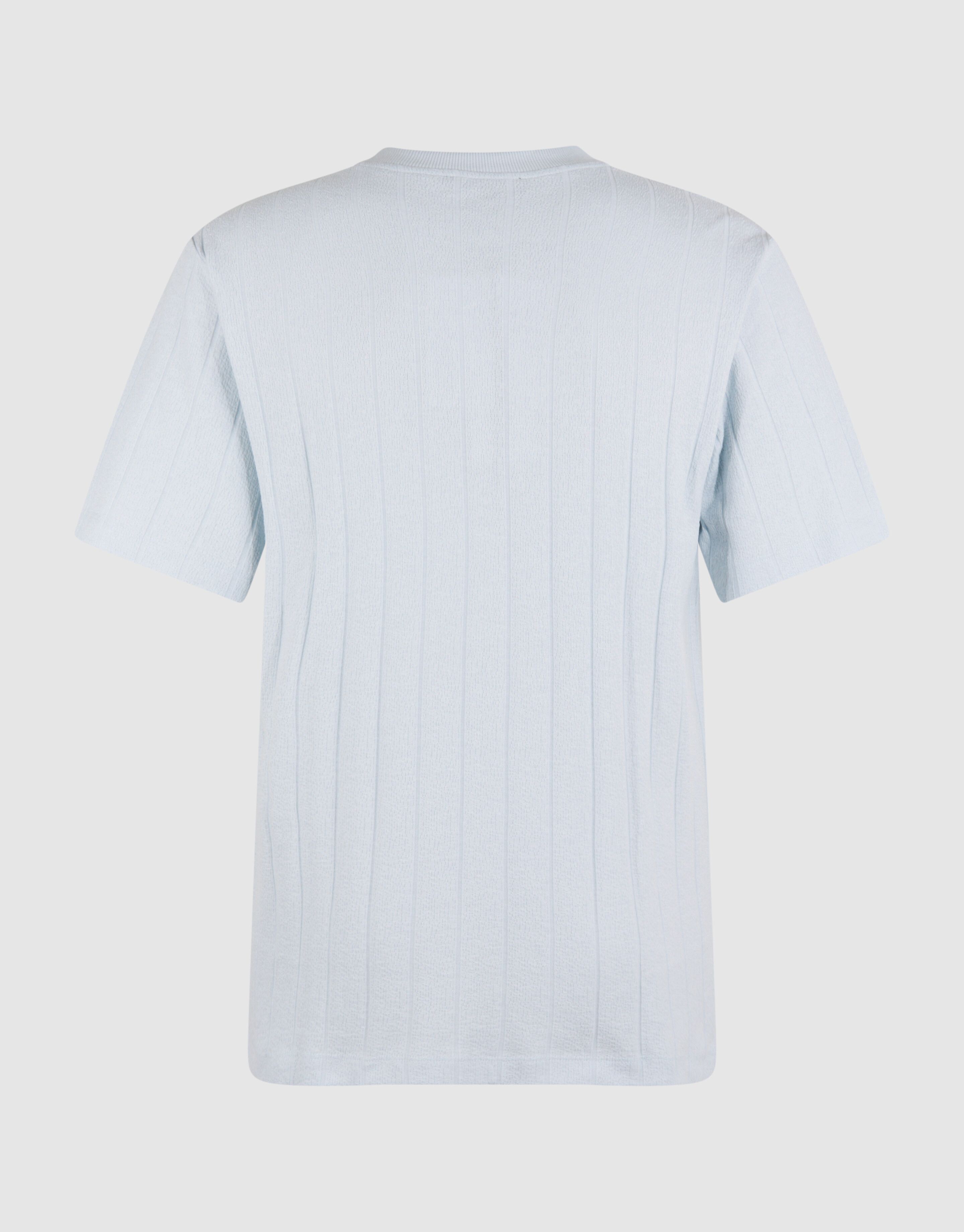 Struktur Stripe Artwork T-Shirt Hellblau SHOEBY MEN