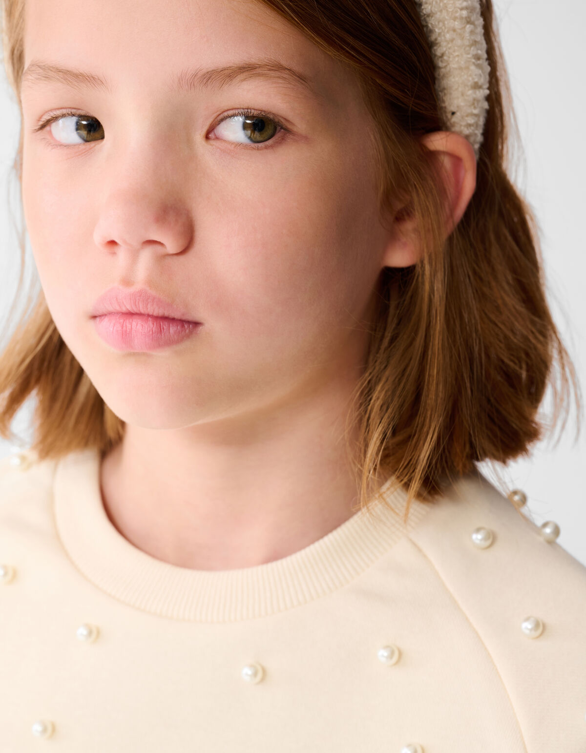 Parel Sweater Gebrochen Wei&szlig; SHOEBY GIRLS