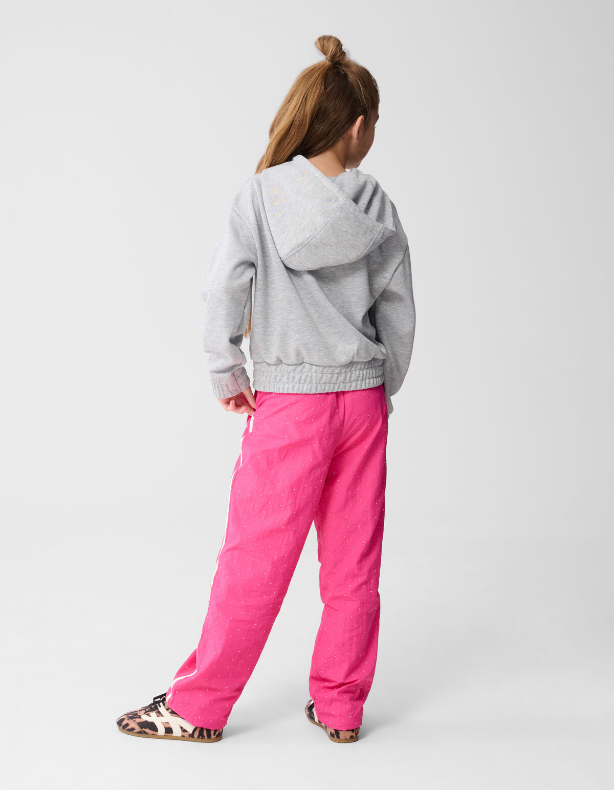 Strass Sporty Wide Leg Fit Hose Rosa SHOEBY GIRLS