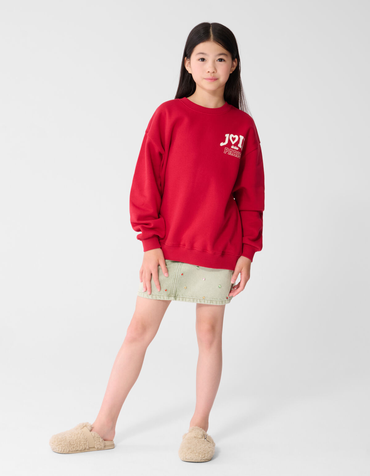 Joie De Vivre Artwork Pullover Rot SHOEBY GIRLS