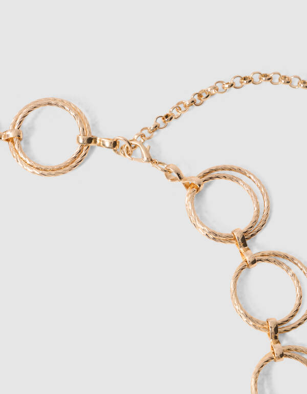 Circle Chain G&uuml;rtel Gold SHOEBY ACCESSOIRES