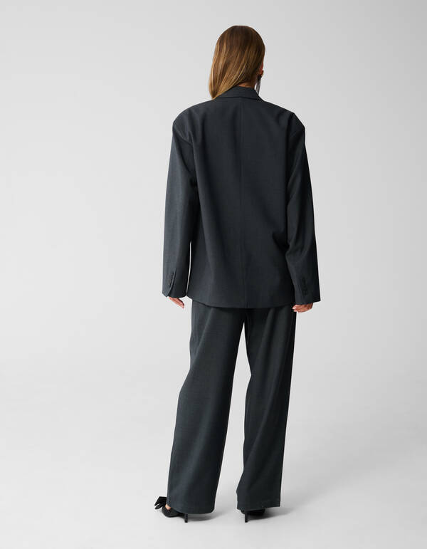 &Uuml;bergro&szlig;er Blazer Dunkelgrau SHOEBY WOMEN