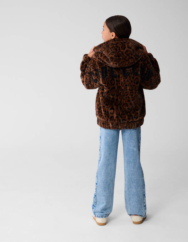 F&uuml;r Leopard Jas Braun SHOEBY GIRLS