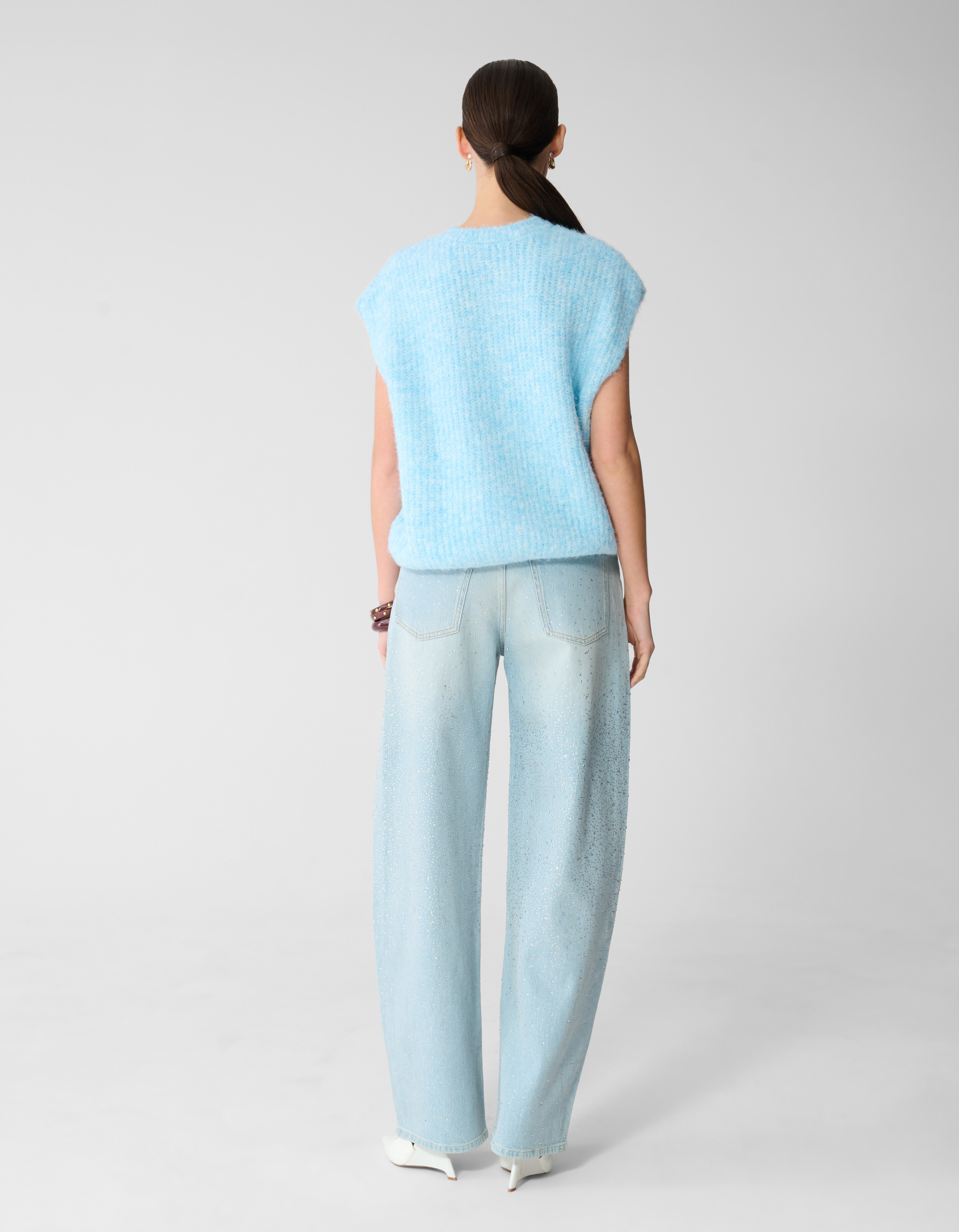 Flauschige Weste Hellblau SHOEBY WOMEN