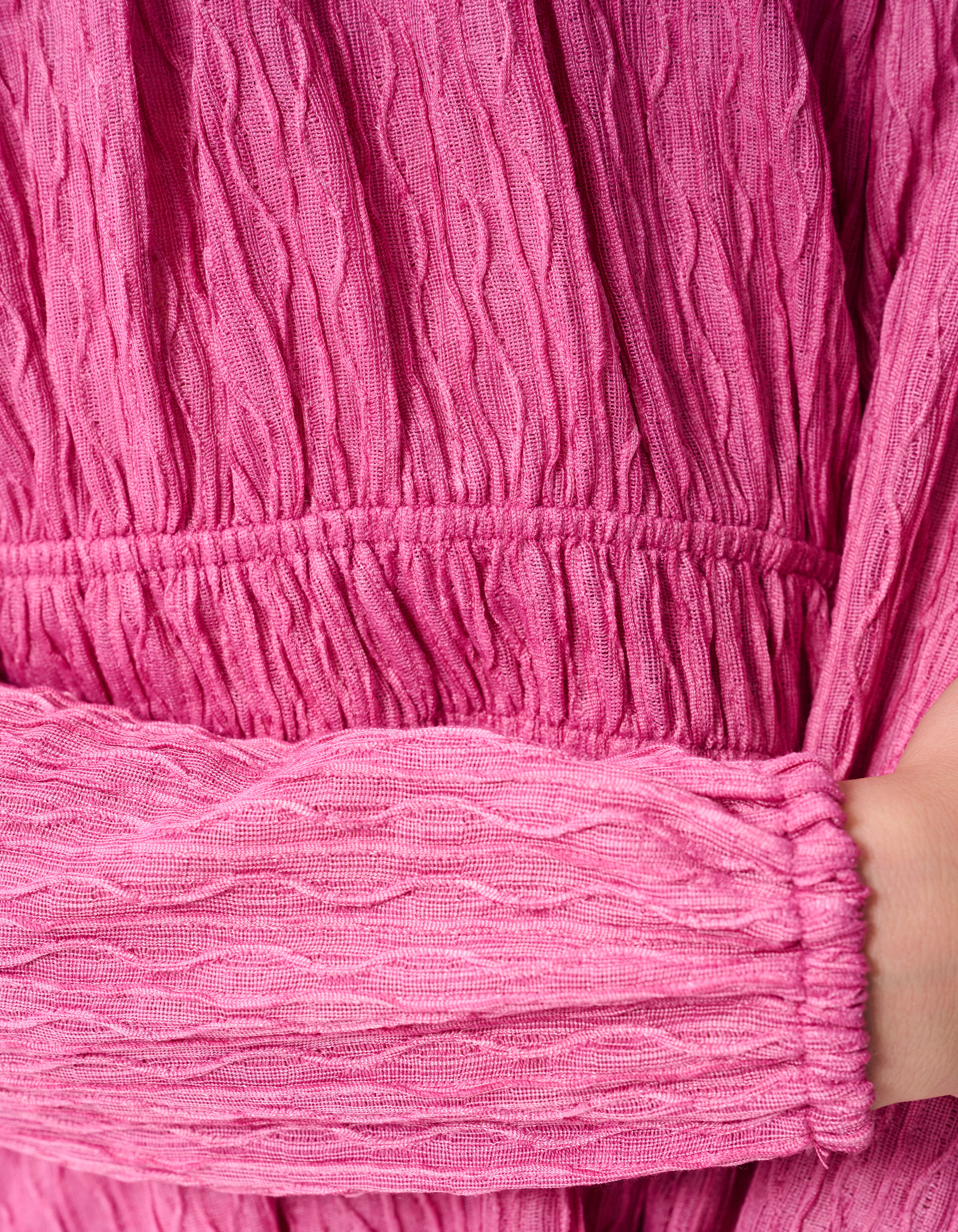 Kleid mit gewellter Textur Rosa SHOEBY GIRLS
