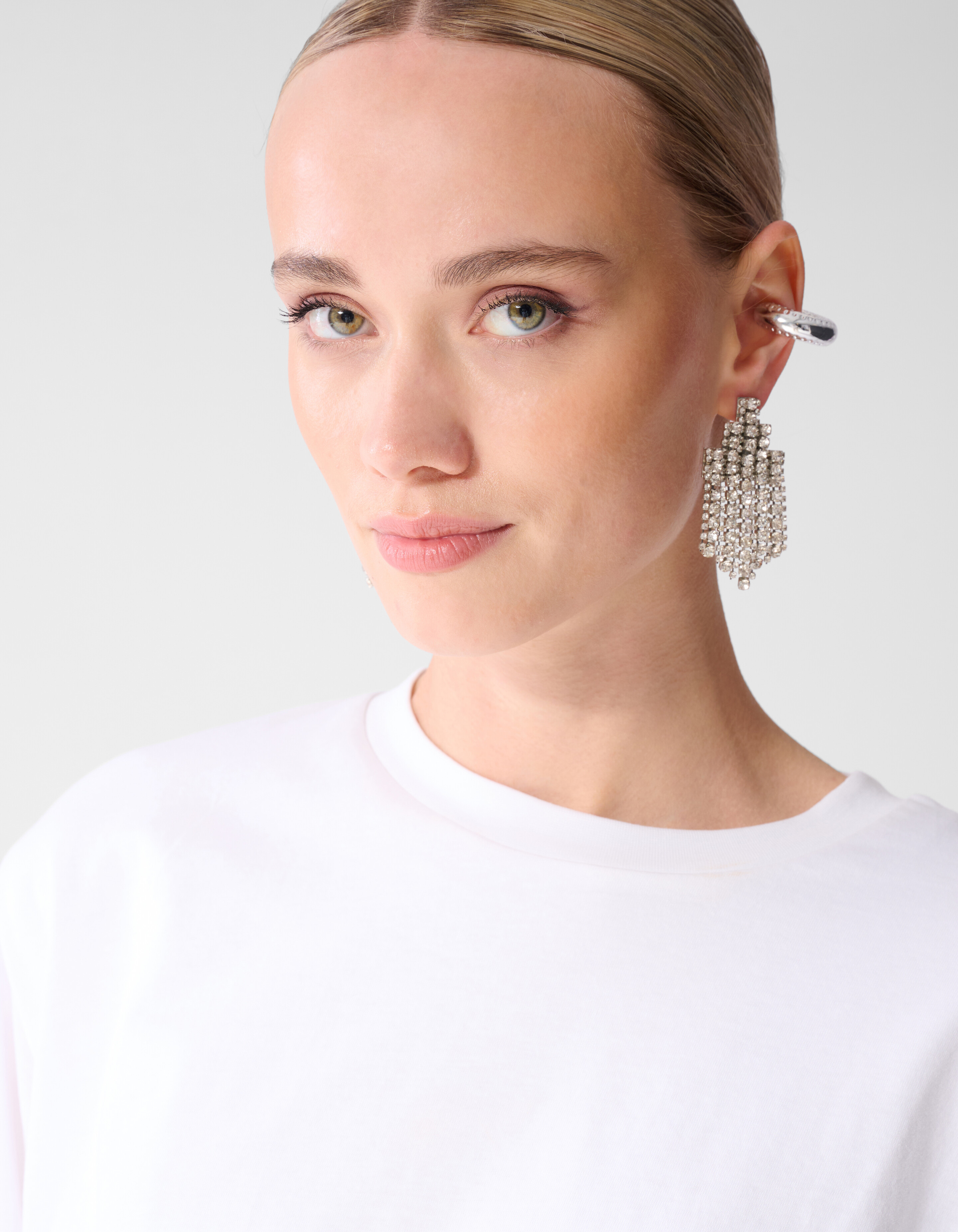Oversized Balloon T-Shirt Wei&szlig; SHOEBY WOMEN