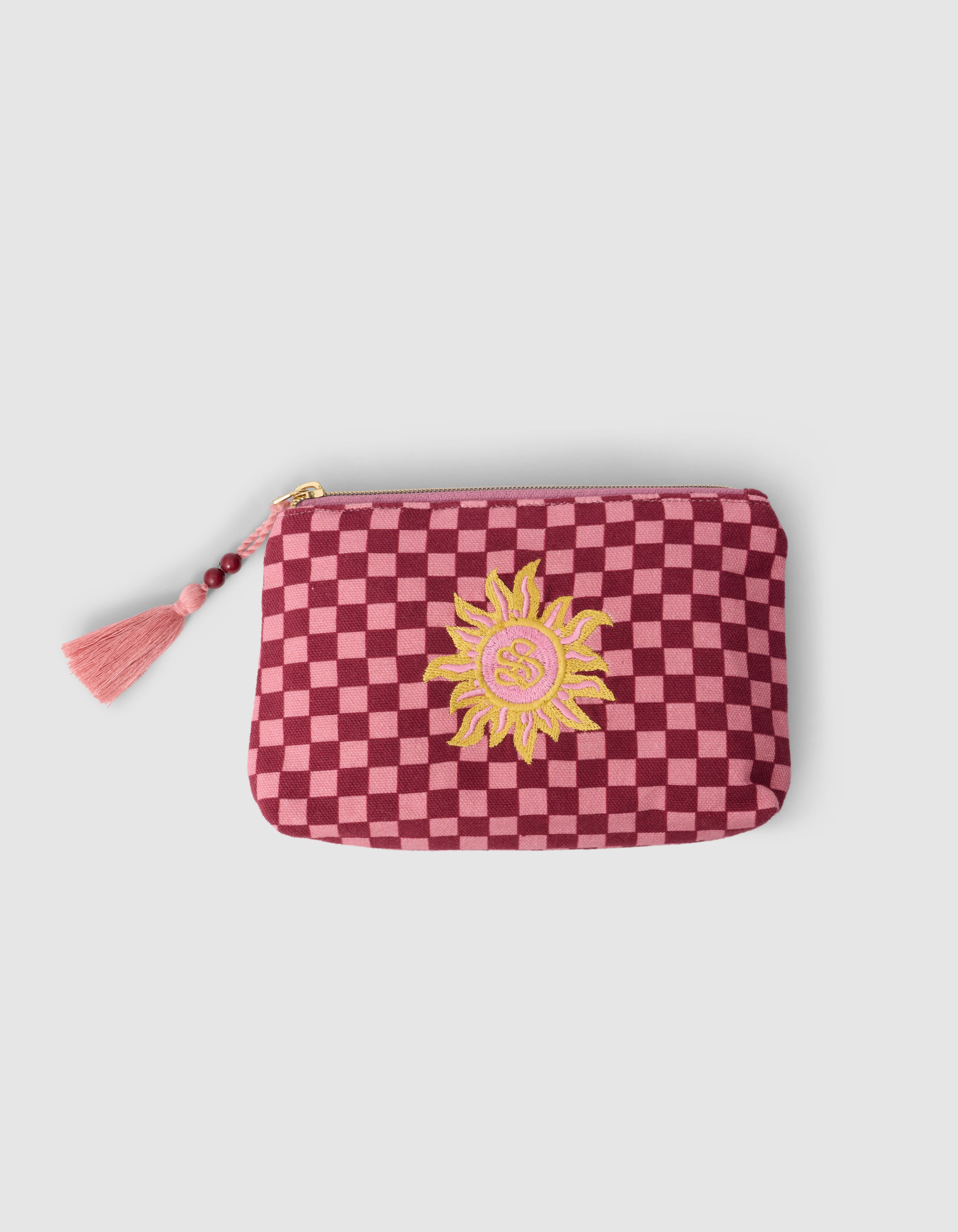 Canvas Make-up-Tasche Hellrosa SHOEBY ACCESSOIRES