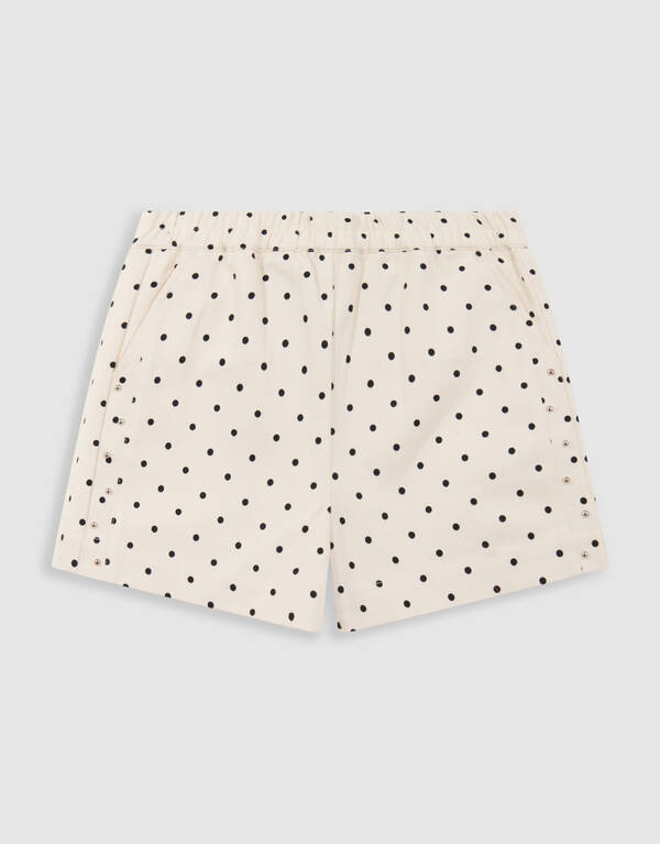 Polkadot Kurz Gebrochen Wei&szlig; SHOEBY GIRLS