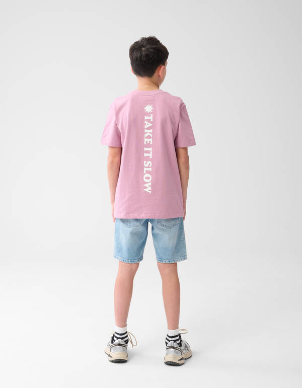 Take It SlowA rtwork  T-shirt Rosa SHOEBY BOYS