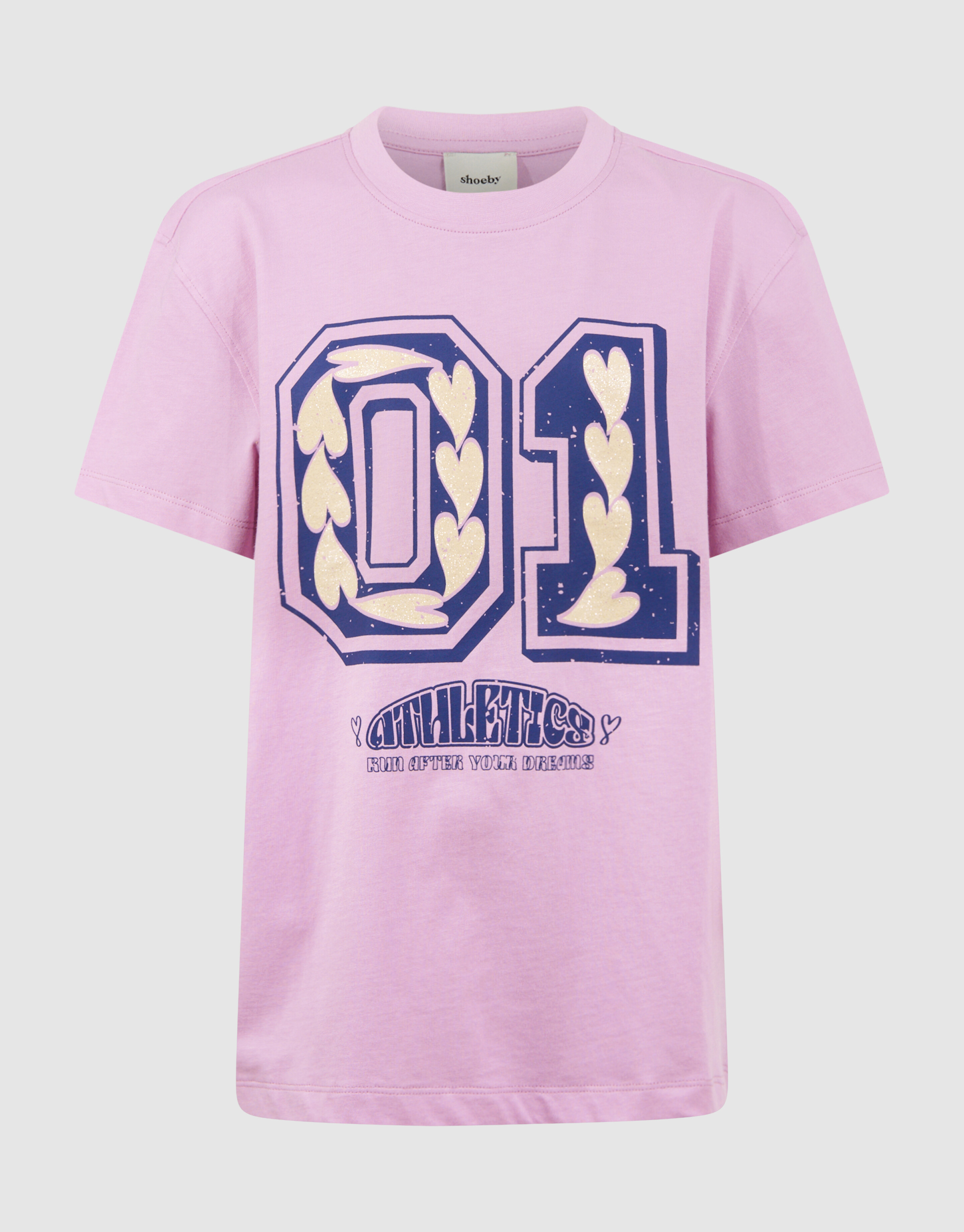T-Shirt mit Sportmotiv in Pink SHOEBY GIRLS