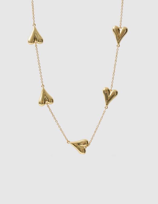 Herz Kette Gold SHOEBY ACCESSOIRES