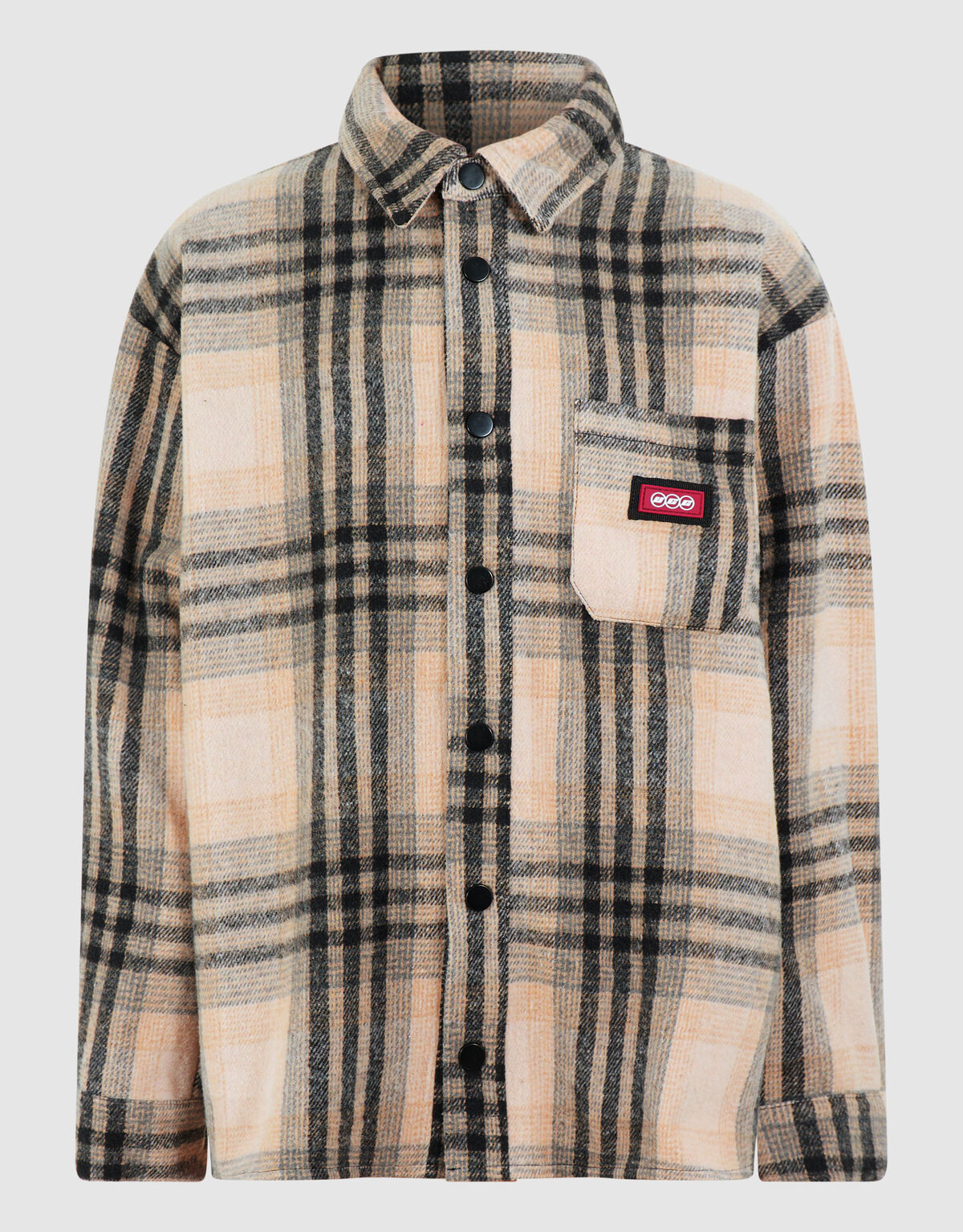 Destroyed Check Overshirt Off-White/Black SHOEBY BOYS