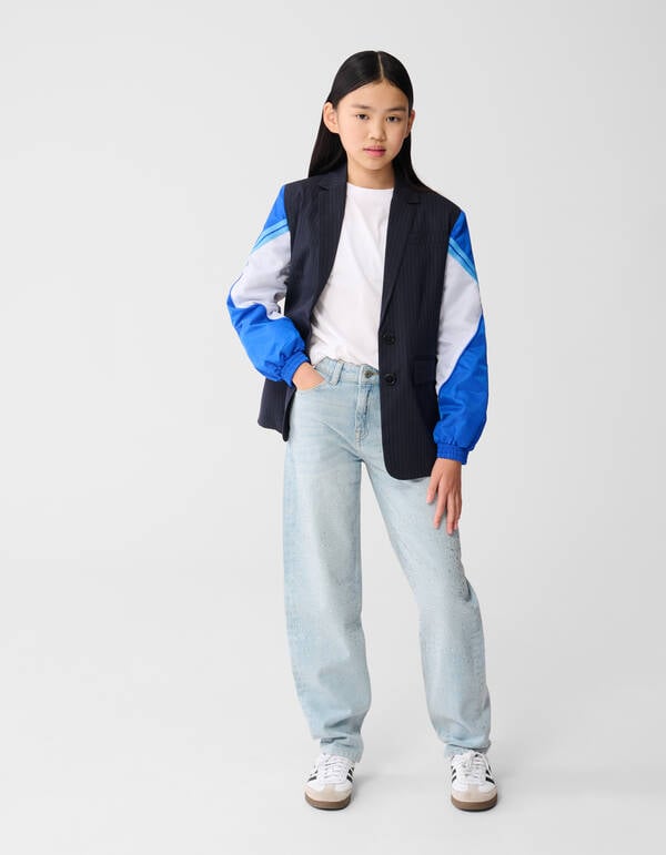 Strass Barrel Fit Jeans Bleached SHOEBY GIRLS