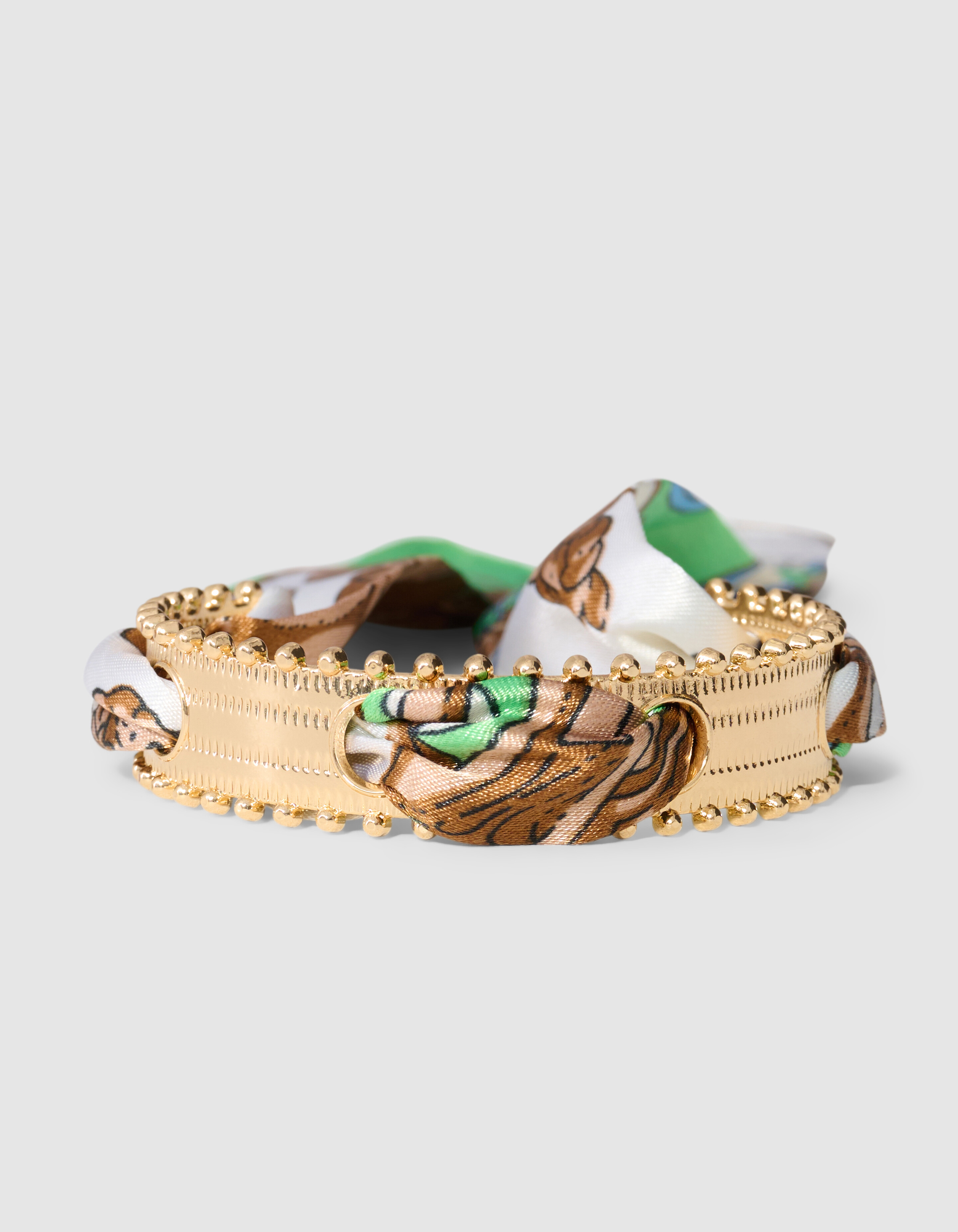 Bedrucktes Schal-Armband Braun SHOEBY ACCESSOIRES