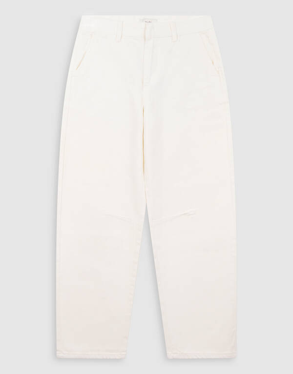 Barrel Fit Jeans Wei&szlig; SHOEBY WOMEN