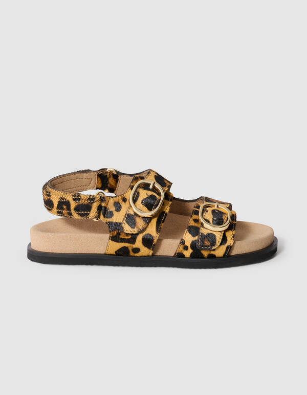 Leopard Sandale Braun SHOEBY SHOES