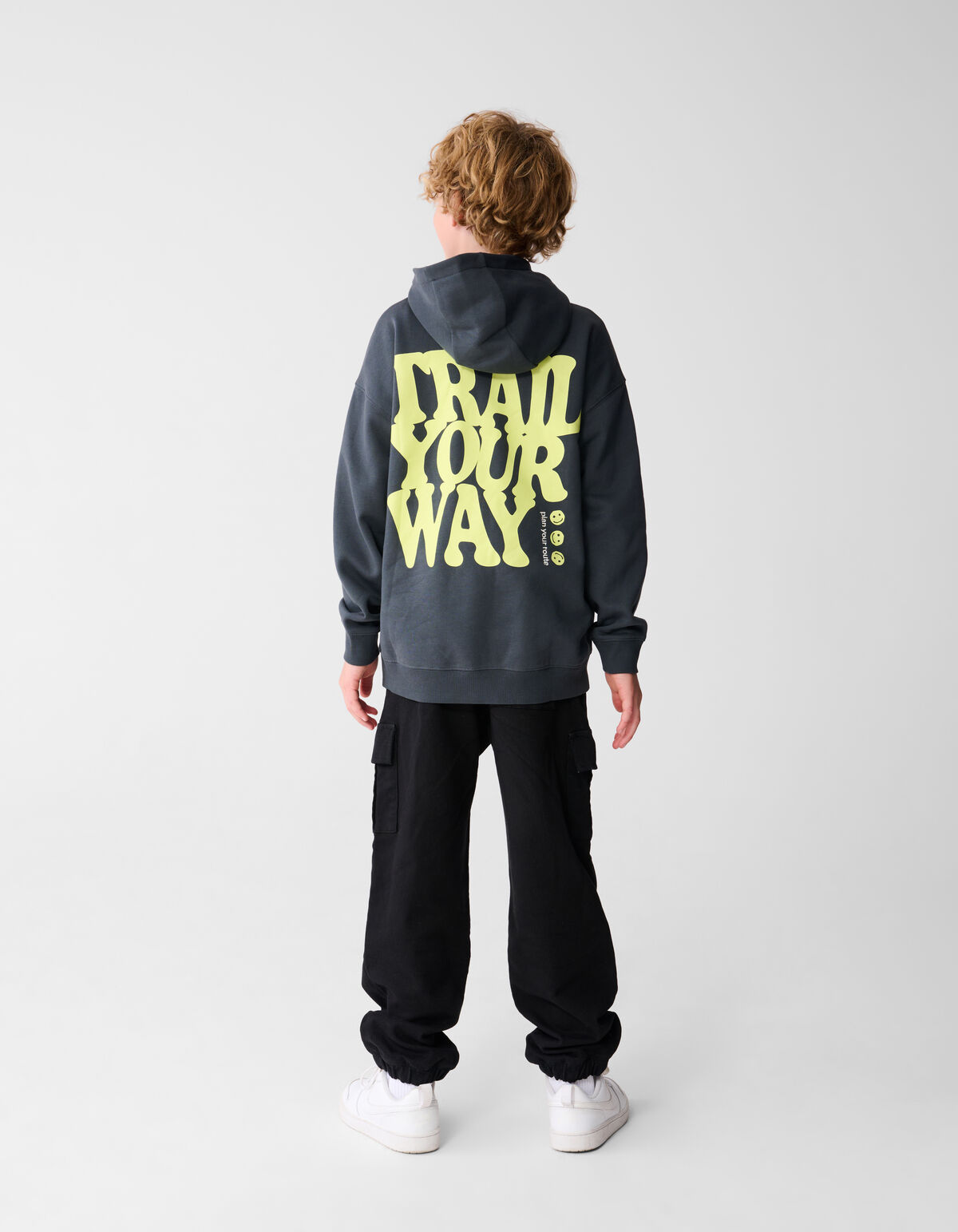 Trail Artwork Hoodie Dunkelgrün SHOEBY BOYS