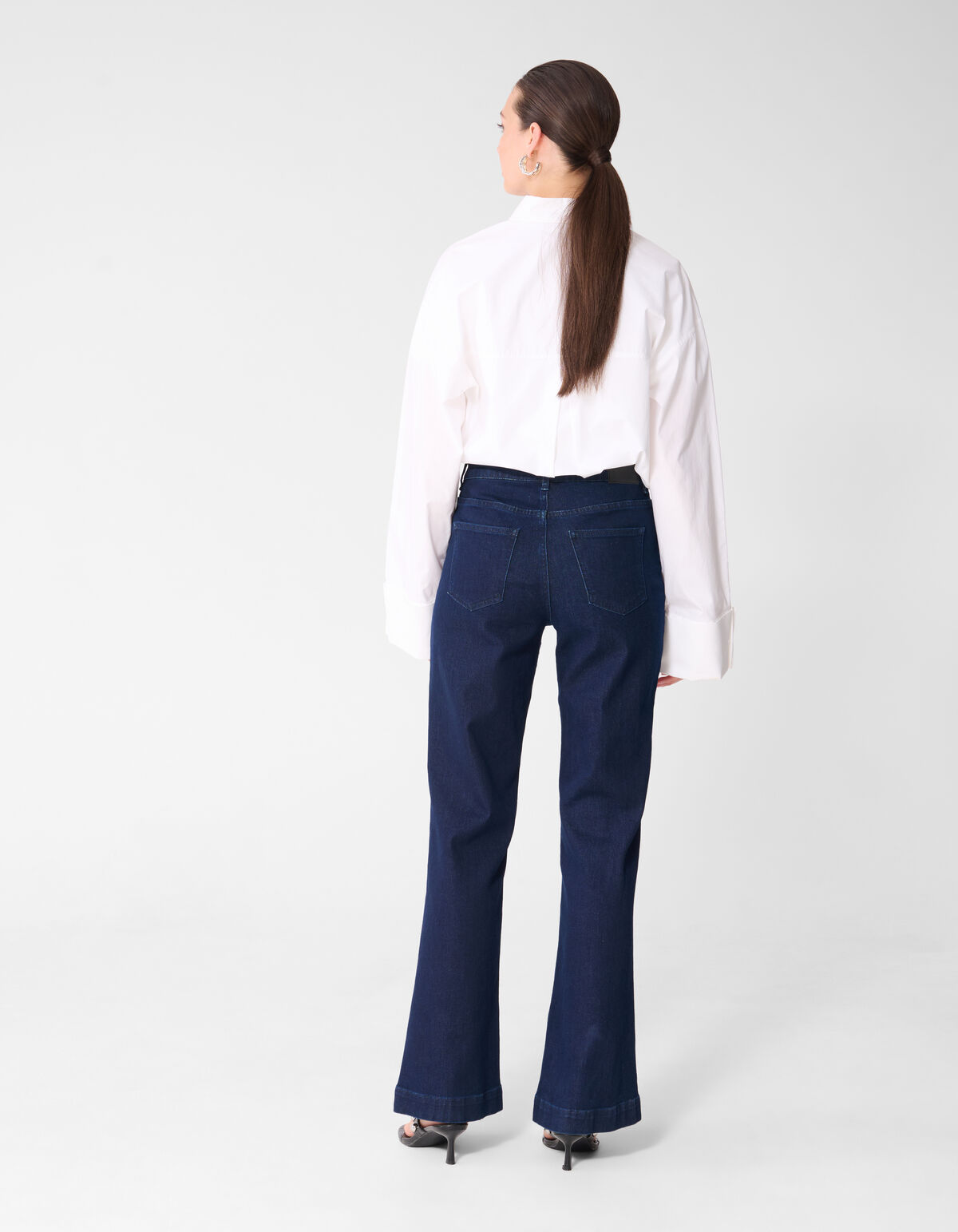 Flared Fit Jeans Dunkelblau SHOEBY WOMEN
