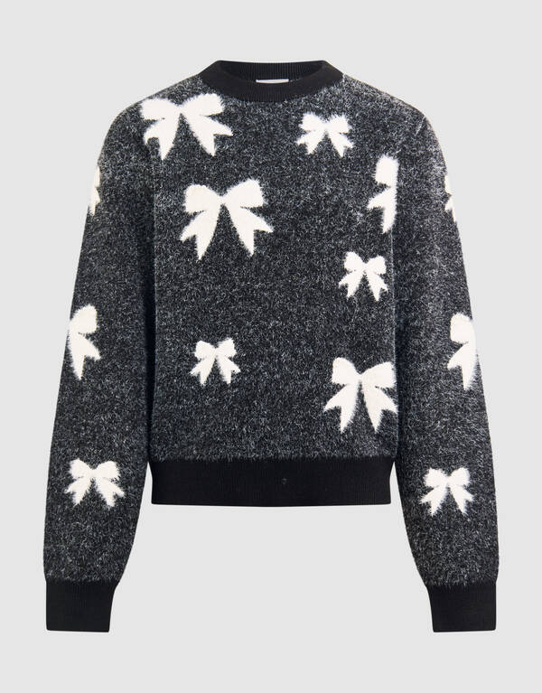 Schleife Pullover Schwarz SHOEBY GIRLS