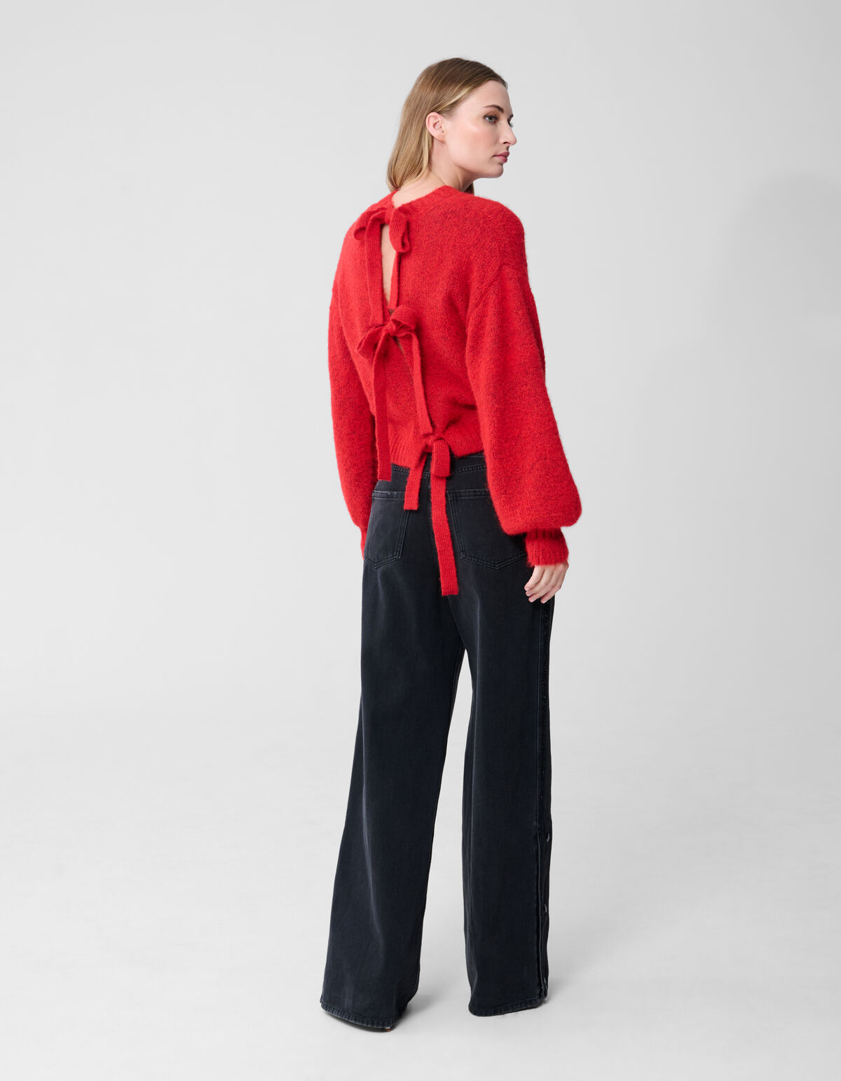 Twist Strik Weste Rot SHOEBY WOMEN