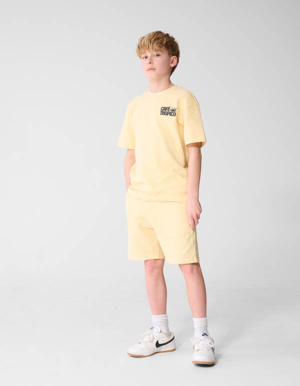 Caf&eacute; Tropico Handtuch T-Shirt Gelb SHOEBY BOYS
