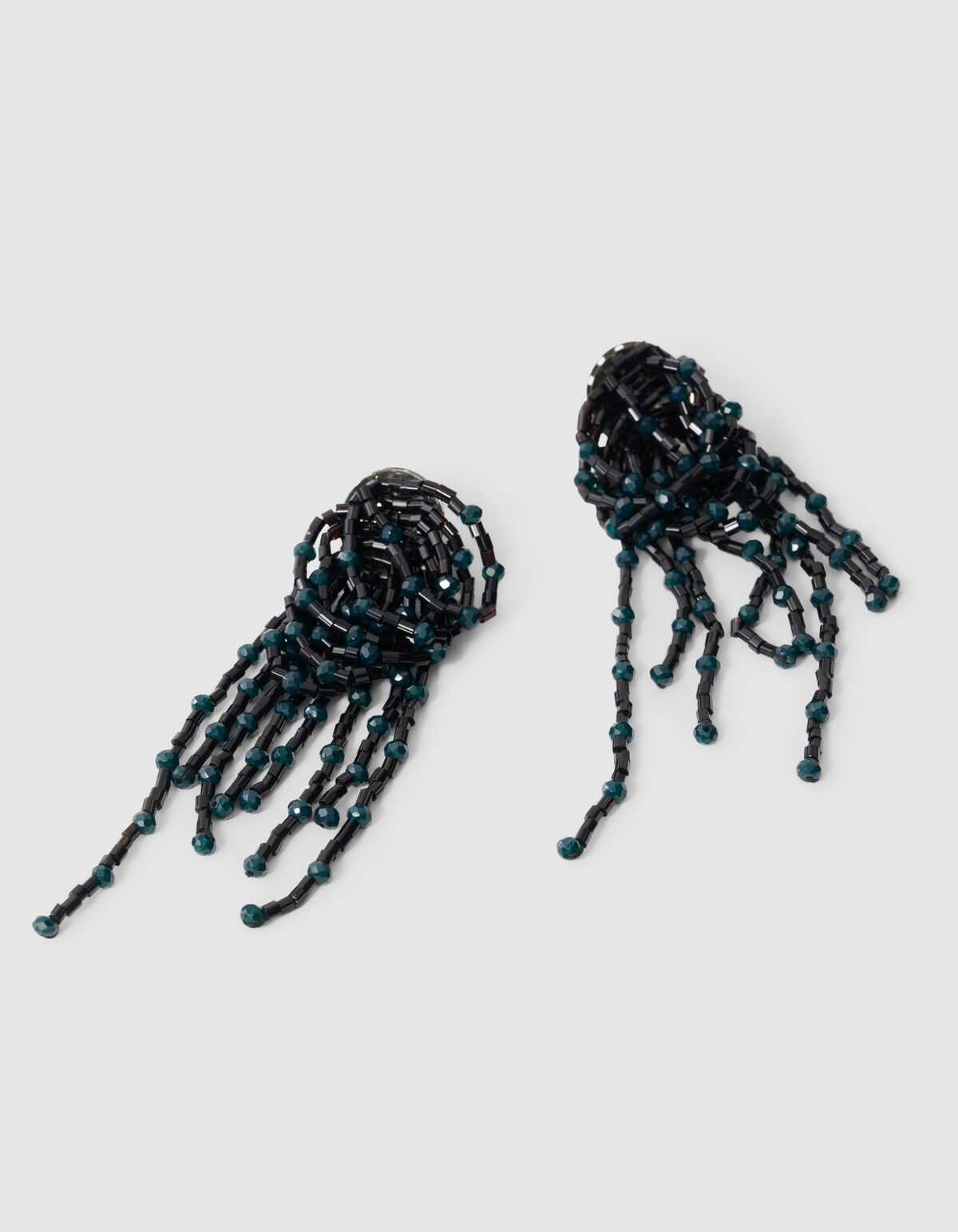 Schwarze Ohrringe mit mehreren Perlen SHOEBY ACCESSOIRES